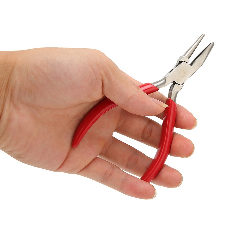 Jewelry Plier Slotted High Carbon Steel Rubber Handle Wire Bending