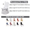 Dimatic Dining Room Chair Covers Set of 2, Stretch Parsons