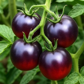 Tomato 'Indigo Rose' Seeds – Indeterminate Annual Vegetable (Solanum lycopersicum) | 75–80 Days, Open-Pollinated, Unique Blue-Purple Salad Tomato