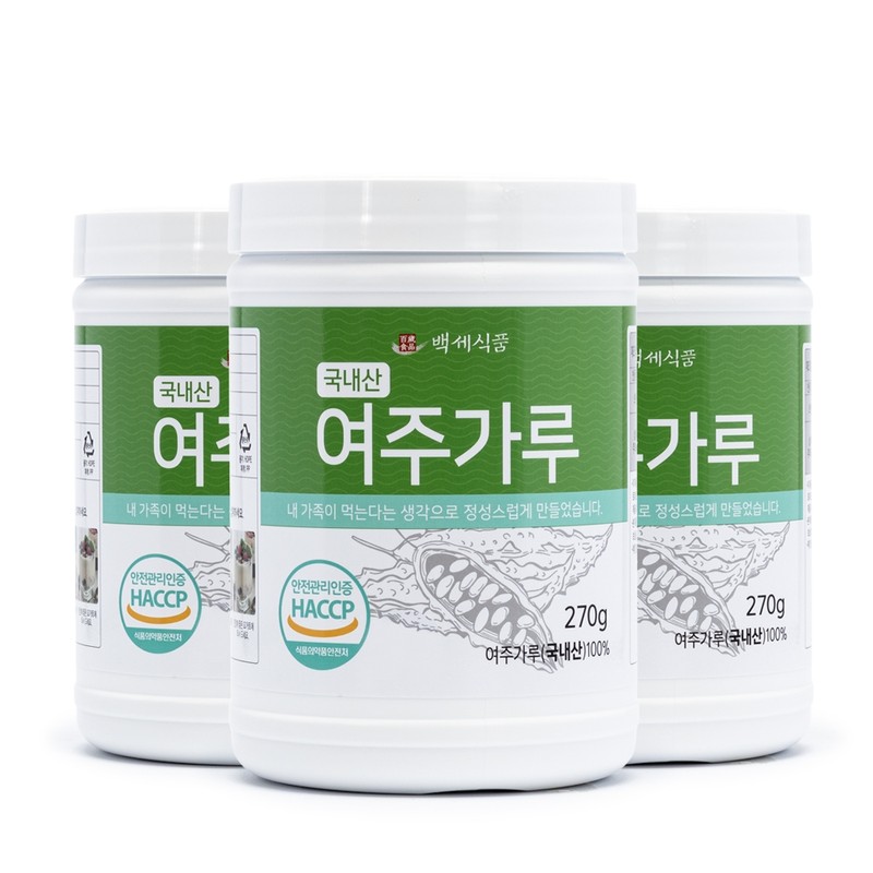 Baekse Food Yeoju Powder Domestic 270g container 270g x 3+1