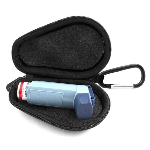 Casematix Asthma Inhaler Medicine Travel Case to Protect Portable Inhalers from Dust and Dirt , Does Not Include Inhaler