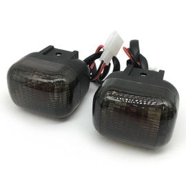 SPNUVR 2Pcs Motorcycle Front turn signals Winker Indicators light Fit for Yamaha BWS 50 100 125 ZUMA/50F/50 FX ZUMA 125 (Smoke)