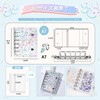 GuoAiDi Sticker Notebook, Hologram Star Pattern, Girls, A7 Size, 6