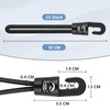 Bungee Cord with Hooks, Pack of 25, Rubber Tensioner with