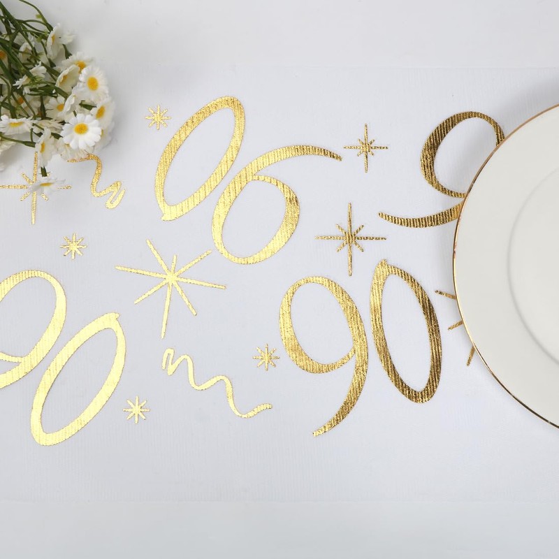 Gold Table Decoration, Birthday Decoration, Table Runner, Table Runner for