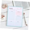 TEHAUX Daily Planner Notepad Removable Tearable Memo Pad for Office