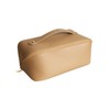 Travel Makeup Bag,Large Capacity PU Waterproof Storage Makeup Bag,Open Flat