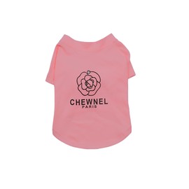 Dog T-Shirt Tee Clothes Vest Lightweight Stretchy Soft Cool Breathable Puppy Pink Chewnel, Medium