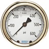 WIKA 9318224 Industrial Pressure Gauge, Liquid-Filled, Copper Alloy Wetted Parts,