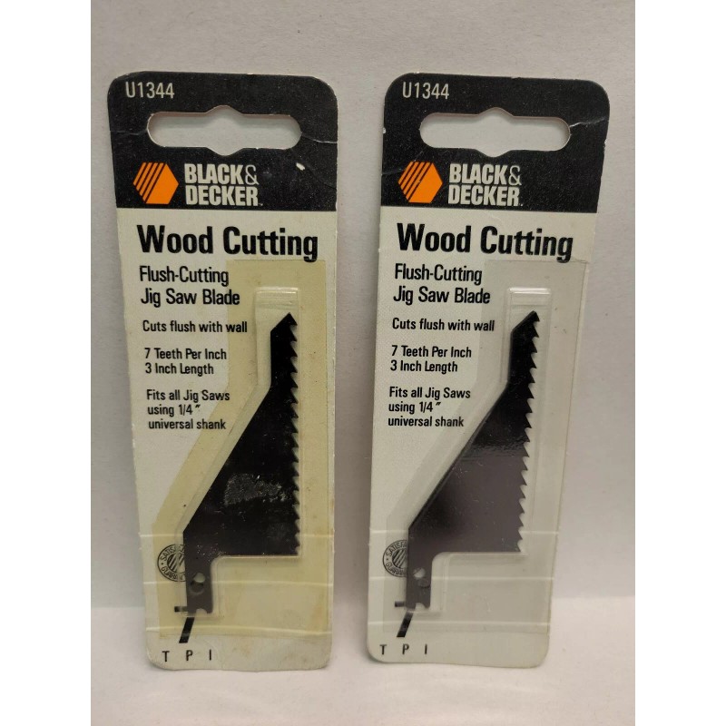 BLACK+DECKER 2 Black & Decker Flush Cut Jig Saw Blades