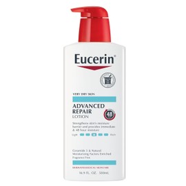 Eucerin Eucerin Advanced Repair Body Lotion for Very Dry Skin, Unscented Lotion Formulated with Ceramides, 16.9 Fl Oz Bottle