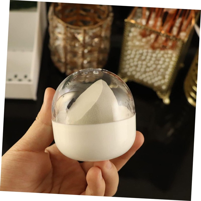 TOVINANNA Portable Beauty Egg Storage Box 3pcs Dustproof Makeup Sponge