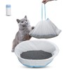 Watreeco Cat Litter Box Liners with Quick-Close Drawstrings - Leak-Proof,
