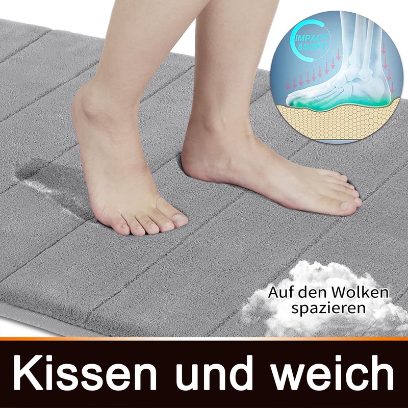 Yimobra Non Slip Bath Mat, 90 x 60 cm, Super