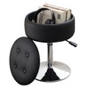 Xenothos Ottoman Swivel Vanity Stool Chair with Storage for Makeup