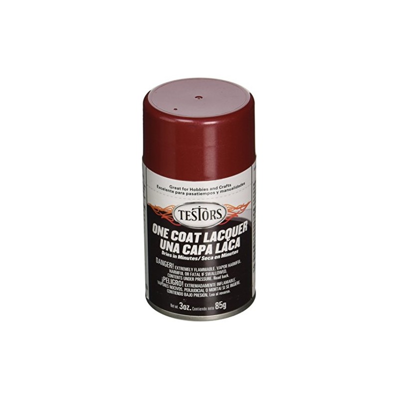 Testors 1838MT 3 oz. Lacquer Spray Gloss Paint, Mythical Maroon