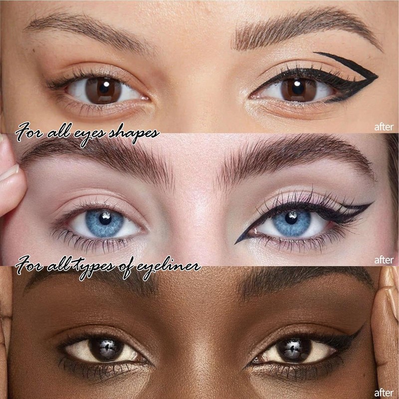 Double Head Eyeliner Stamp, Wing Tip Pen, Rotating Eyeliner Waterproof,