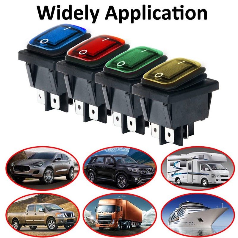 ETOPARS Pack of 3 12 V 20 A Rocker Switch
