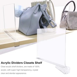 Shelf Divider, Acrylic Dividers Closets Shelf Transparent Separator Wardrobe Division Board For Closet Cabinet Wardrobe
