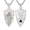 YueYuan St Patrick Necklace 925 Sterling Silver Saint Patrick Pendant