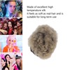 Short Curly Wig Fashion Soft Breathable Adjustable Cosplay Accessory Synthetic