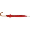 Automatic Umbrella with Wooden Handle / Colour: Red, red