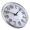 Plumeet Night Light Wall Clock 13'' Bedroom Wall Clocks with