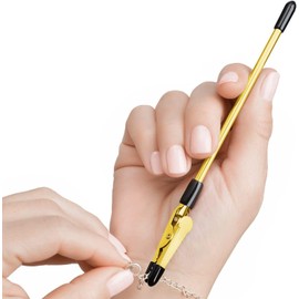 Mission Gallery Bracelet Holder Helper Tool - Fastener Helper Tool for Bracelet, Necklace, Jewelry, Watch - Clasp Helper - Portable, Easy-to-Use, Made of Metal, Gold