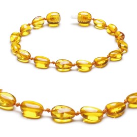 Baltic Secret Selected Baltic Amber Genuine Amber Bracelet – Baltic Sea Jewellery – Raw Anti-Stress Bracelet Made of Baltic Sea Amber Beads – Real Amber Jewellery, Popular as Lucky Stone Bracelet,