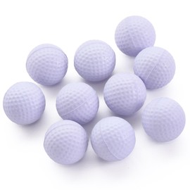 Sourire vivre Golf Practice Ball, 10 Polyurethane Balls That Convey Better Than A Sponge, Indoor Approach Practice, Golf Practice Equipment (White)