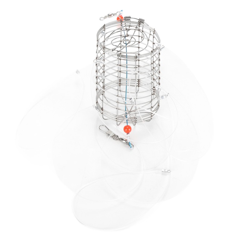 Crab Snares with 8 Loops Reusable Cylindrical Stainless Steel Wire