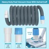 POOLWHALE Professional 1-1/2-Inch x 40-Feet Swimming Pool Vacuum Hoses and