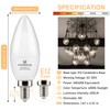 E12 Candelabra LED Bulbs 4000K Daylight Ceiling Fan Light Bulb