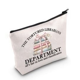 Librarian Makeup Bag Librarian Gifts Tortured Librarians Department Gifts Librarian Zipper Pouch Bag (Department1 UK)
