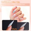 FNNZ 15 Sizes Nail Adhesive Tabs, 300Pcs 0.3MM Pro Max