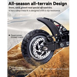 GLDYTIMES 10 inch 10x3 255x80 80/65-6 Off-road Tire & Tube Set,Heavy Duty Tube,Replacement for Nanrobot D4+ D5+ D6+/Apollo Pro/Kugoo M4 Pro/Varla Eagle 1 Electric Scooter Go karts ATV Quad Tyre