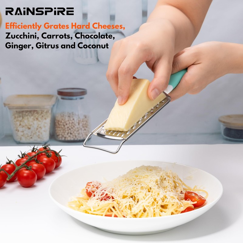 Rainspire Professional Cheese Graters for Kitchen Stainless Steel Handheld, Metal