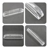 bociloy 12Pcs 2.75 Inch Transparent Acrylic Glass Door Handle Pulls,