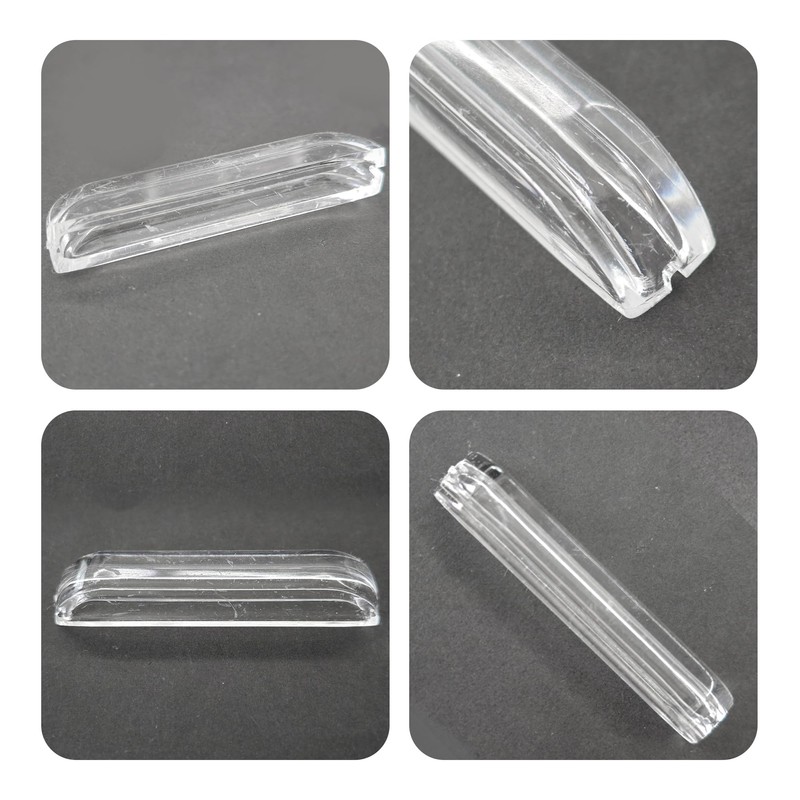 bociloy 12Pcs 2.75 Inch Transparent Acrylic Glass Door Handle Pulls,