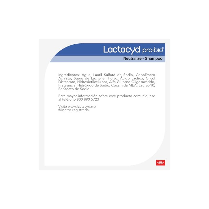 Lactacyd Neutralize Shampoo Intimo de Uso Diario - 1 x