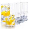 Zulay Kitchen Acrylic Plastic Glasses Drinkware - 8 Piece Unbreakable