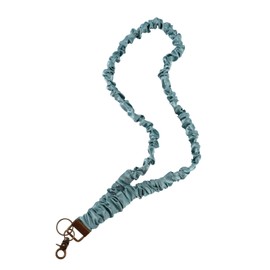 Stretchy Scrunchie Lanyard, Retractable Scrunchy Lanyard Neck Keychain with Clip Ideal Decorations and Accessories for Hanging ID Badges and Keys for Women Teacher Nurse(Green)