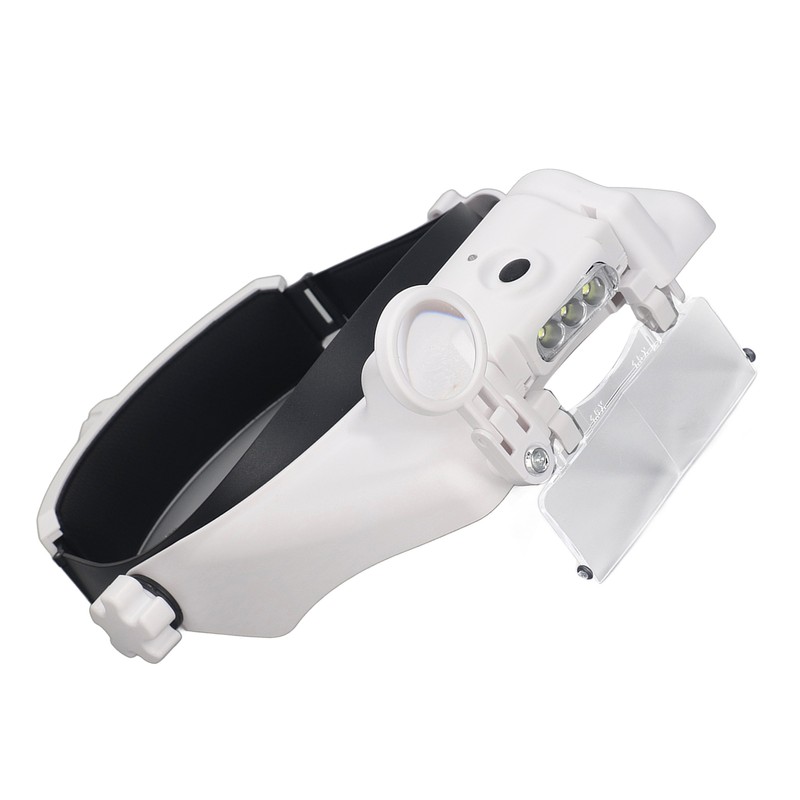 Head Magnifier Rechargeable Magnifying Glasses LED with 4pcs Eyeglass for