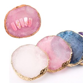 Nail art photography props 4 types of round crystal marble gemstone palette - Nail Palette - 01 / 네일아트 촬영소품 원형 크리스탈마블원석 팔레트 4종 - 네일팔레트 - 01