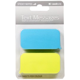 SUCK UK Text Message Shaped Sticky Notes