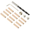 General Tools 841014 1/4-Inch Hardwood Dowel Accessory Kit, 17 Pieces
