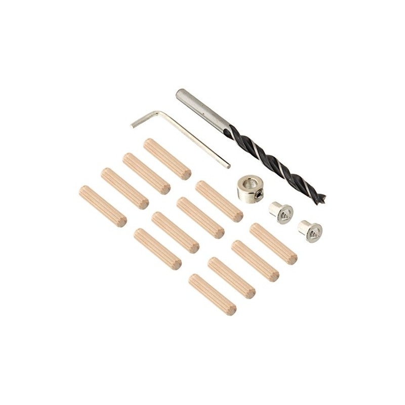 General Tools 841014 1/4-Inch Hardwood Dowel Accessory Kit, 17 Pieces