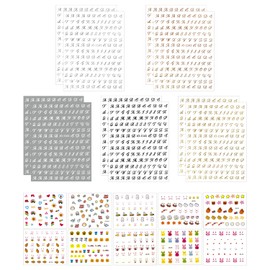 10 Nail Art Stickers and 10 Nail Stickers, DIY Nail Art, Manicure Accessories, Waterproof Nail Stickers, Nail Decoration Stickers