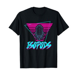 Isopods Bug Clothing Women's Retro Graphic T-Shirt Black Small