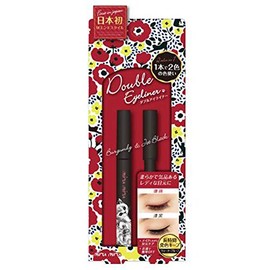miru miru double liquid eyeliner 01 jet black/coral